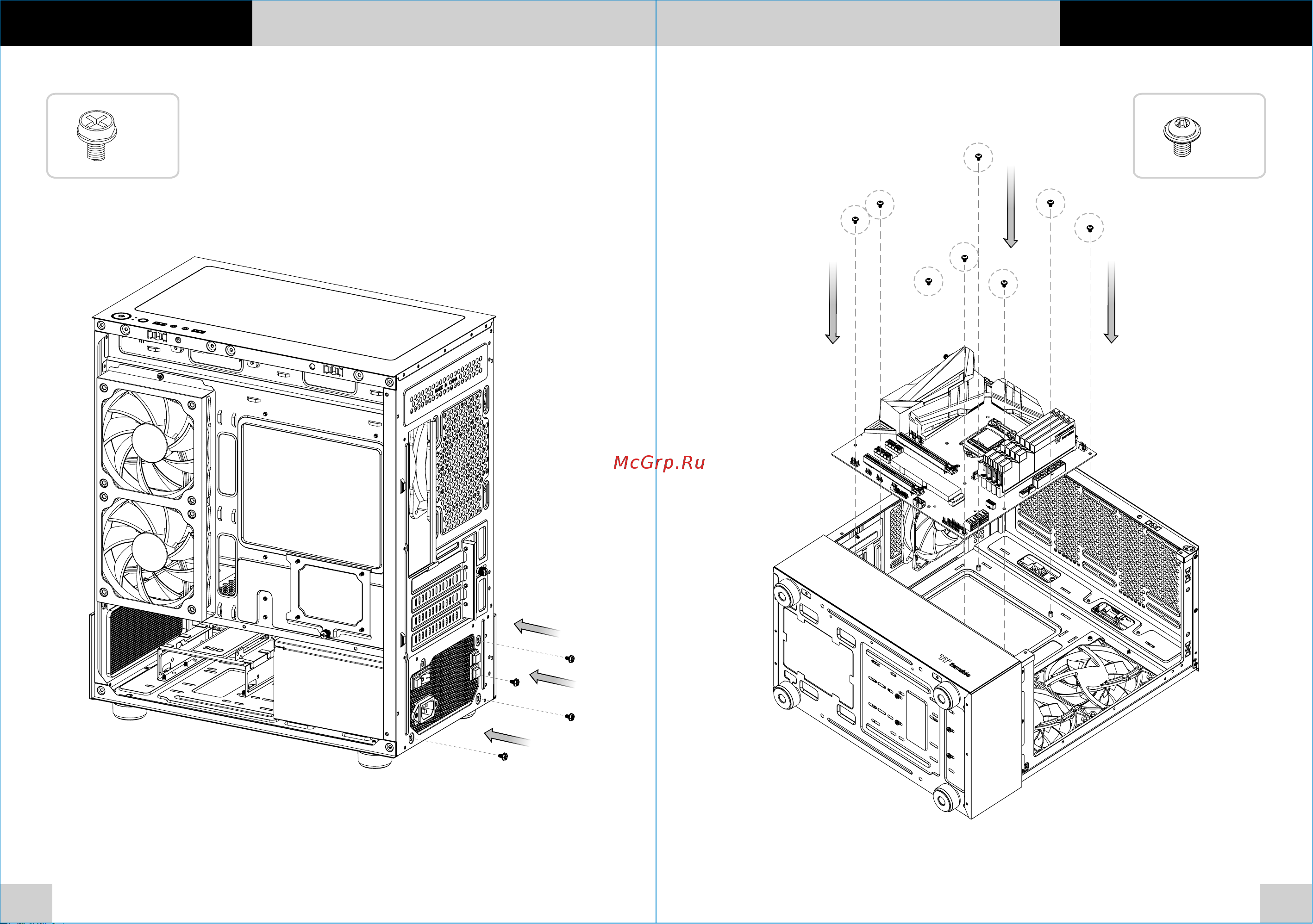 Thermaltake View 170 TG ARGB Black (CA-1Z4-00M1WN-00) Инструкция по эксплуатации онлайн [6/10] 902161