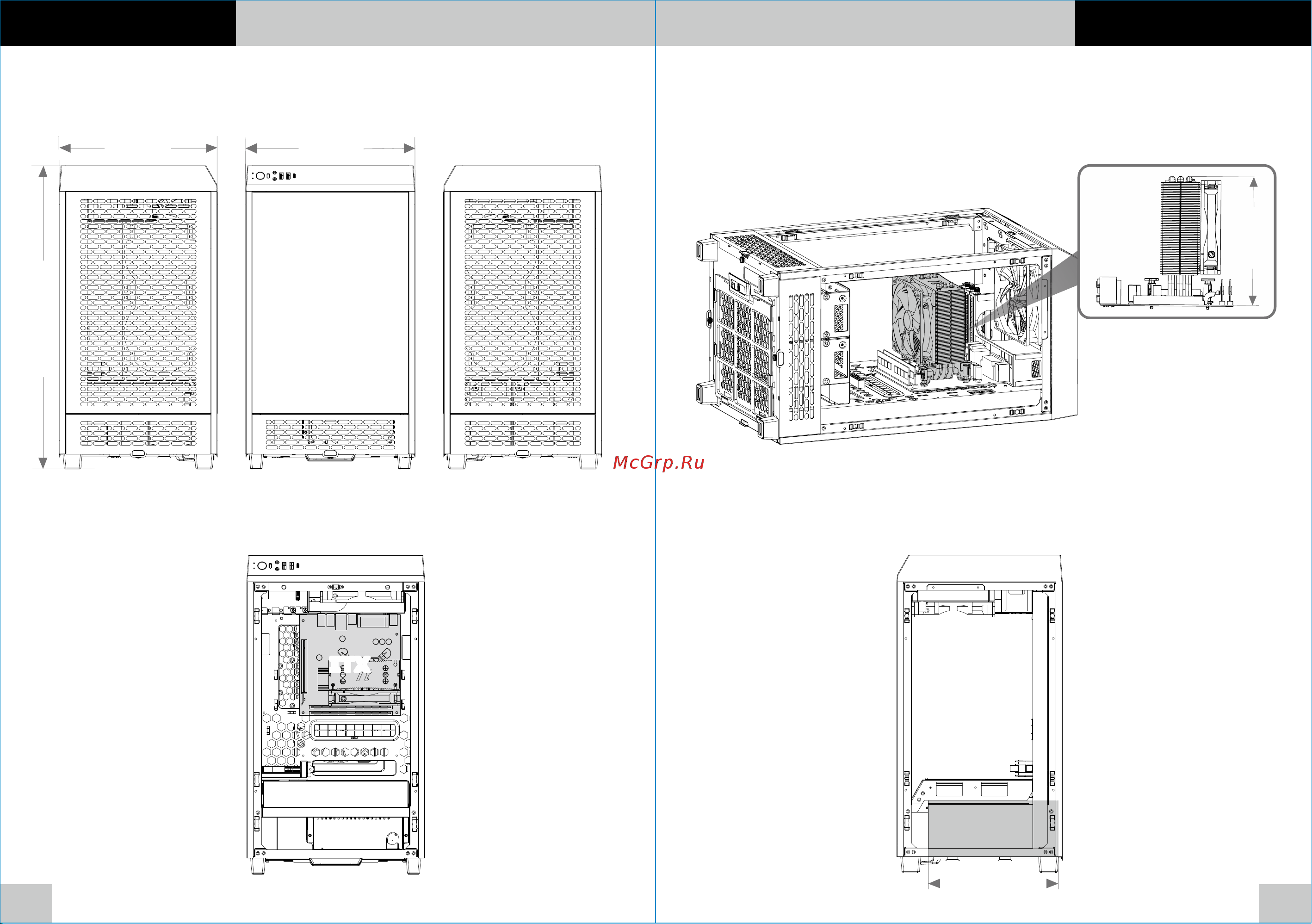 Thermaltake The Tower 200 Snow (CA-1X9-00S6WN-00) Инструкция по эксплуатации онлайн [4/10] 902180
