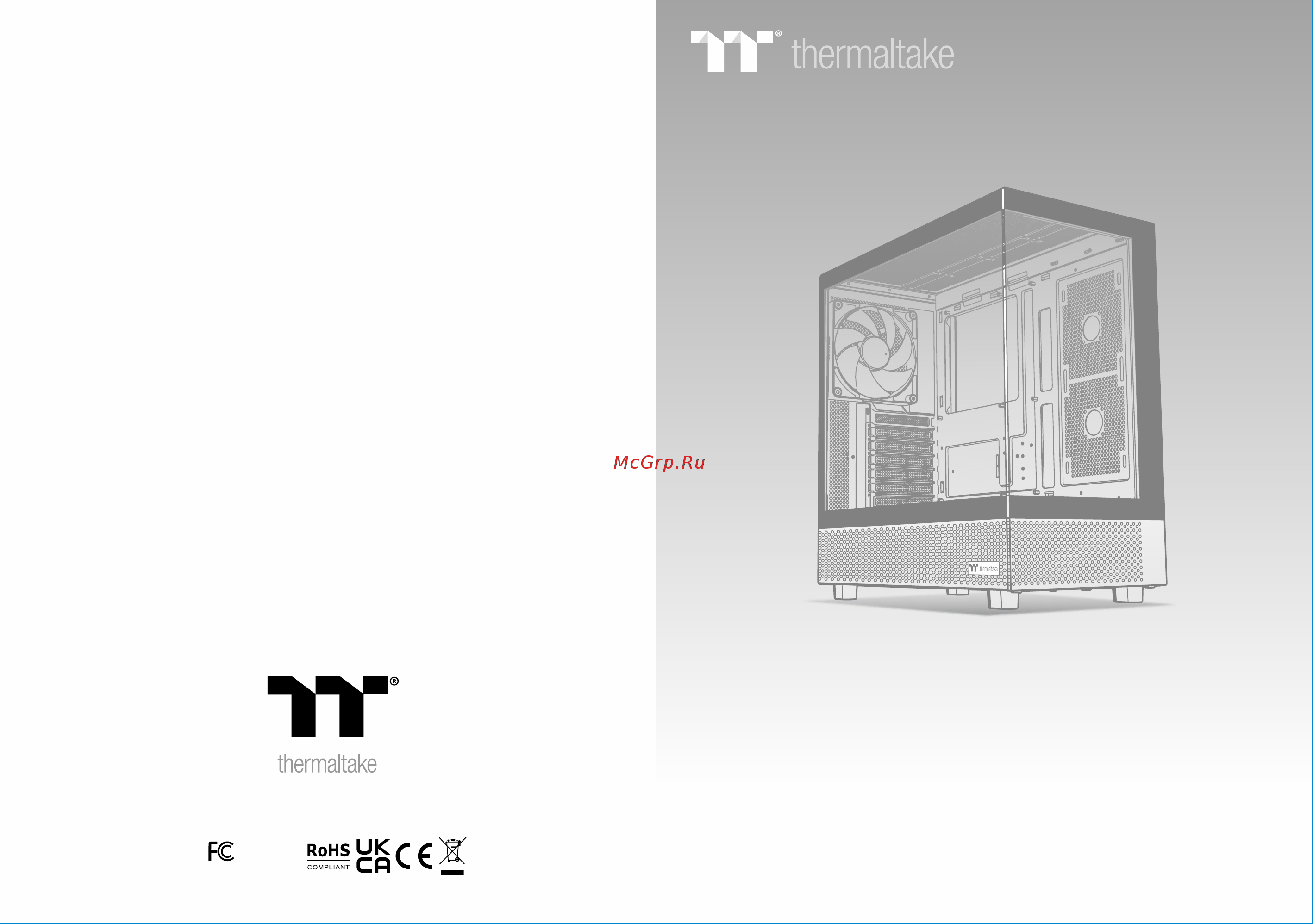Thermaltake View 270 TG ARGB Black (CA-1Y7-00M1WN-00) Инструкция по эксплуатации онлайн