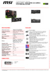 MSI GeForce RTX 4070 SUPER 12G GAMING SLIM WUKONG EDITION Спецификация
