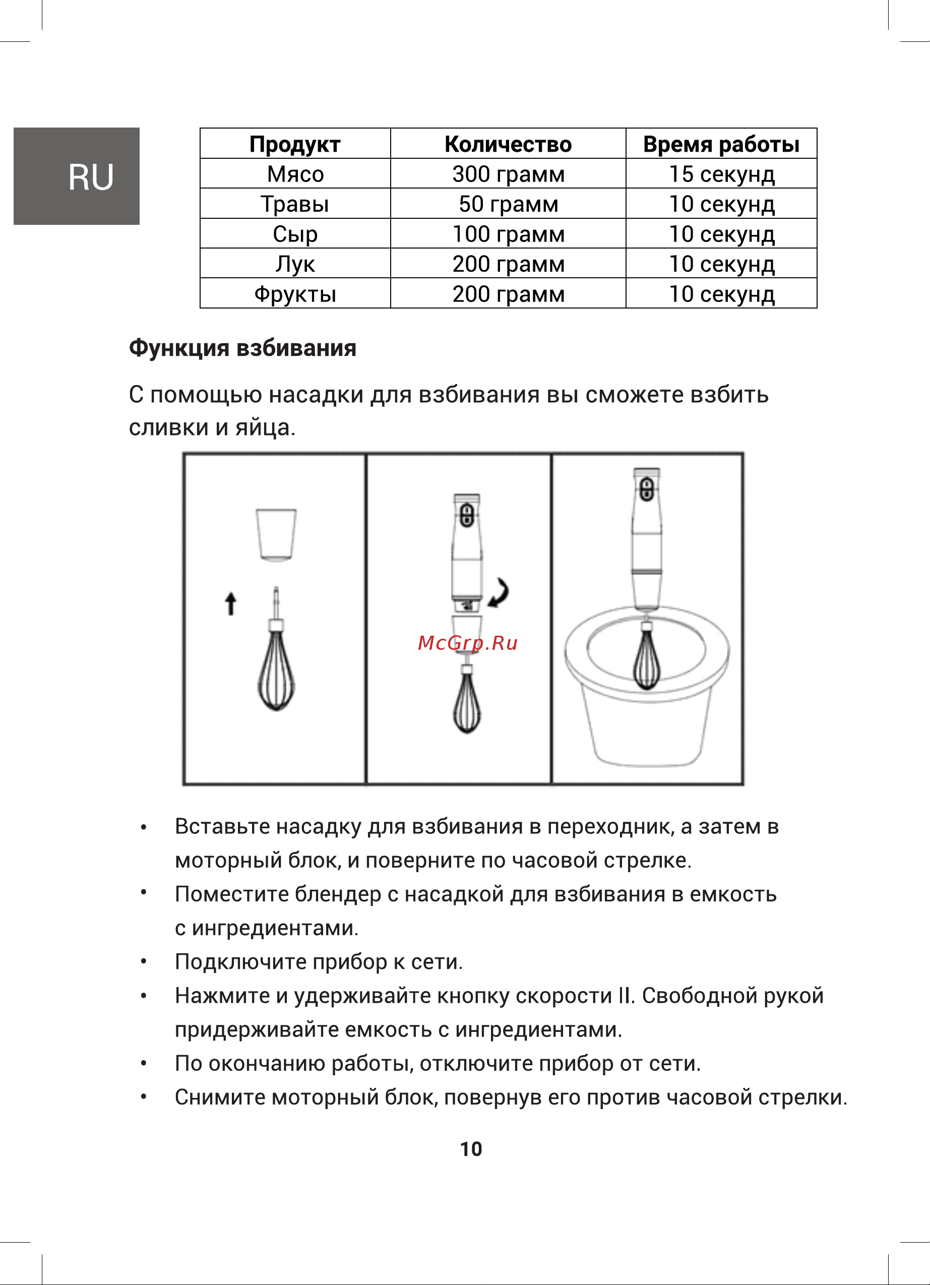 Gressel GRB-4001 Инструкция по эксплуатации онлайн [10/34] 902941