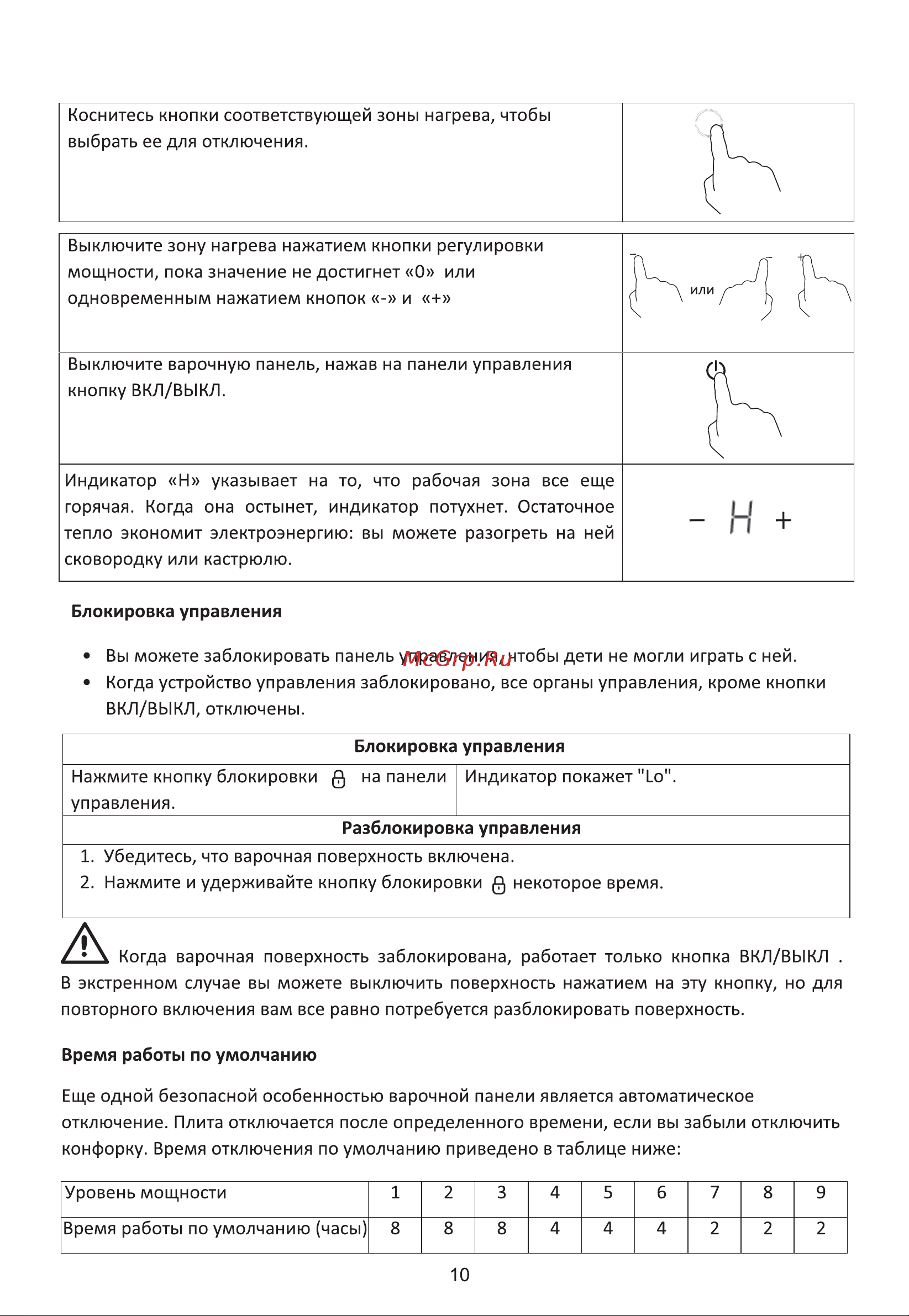 Midea MIH64100 Инструкция по эксплуатации онлайн [10/24] 903304