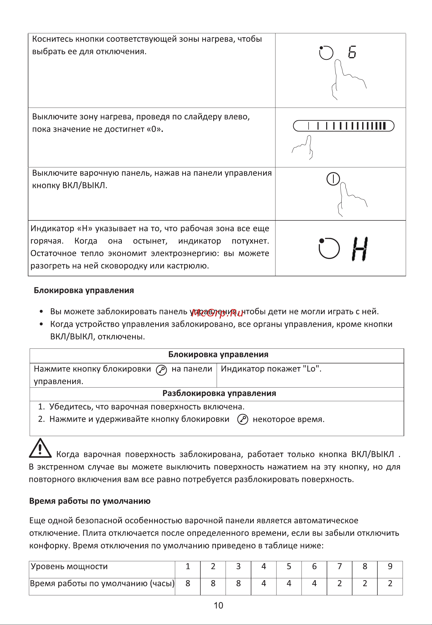 Midea MIH65700F Инструкция по эксплуатации онлайн [10/25] 903314