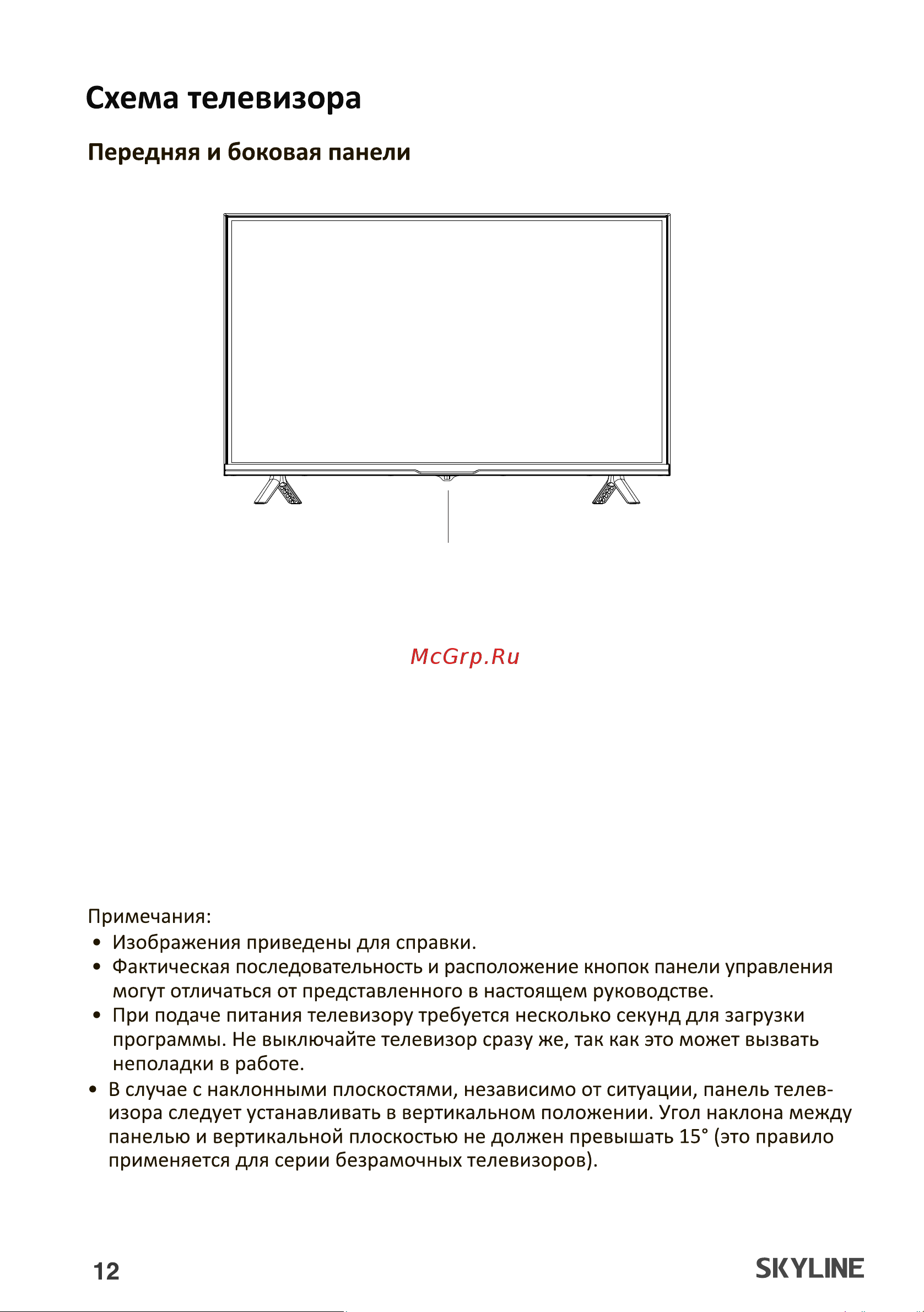 Skyline 32YST5975 Инструкция по эксплуатации онлайн [12/43] 904019