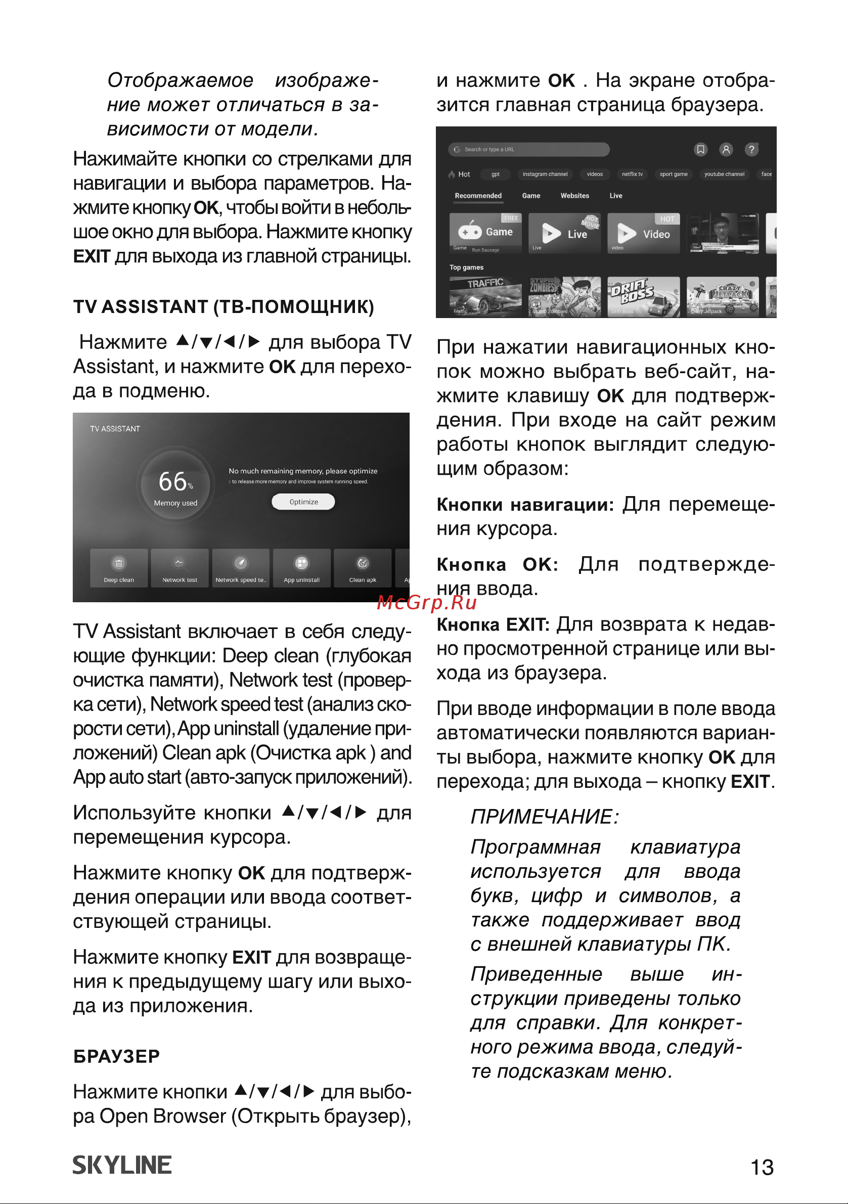 Skyline 43LST5970 Инструкция по эксплуатации онлайн [13/39] 904021