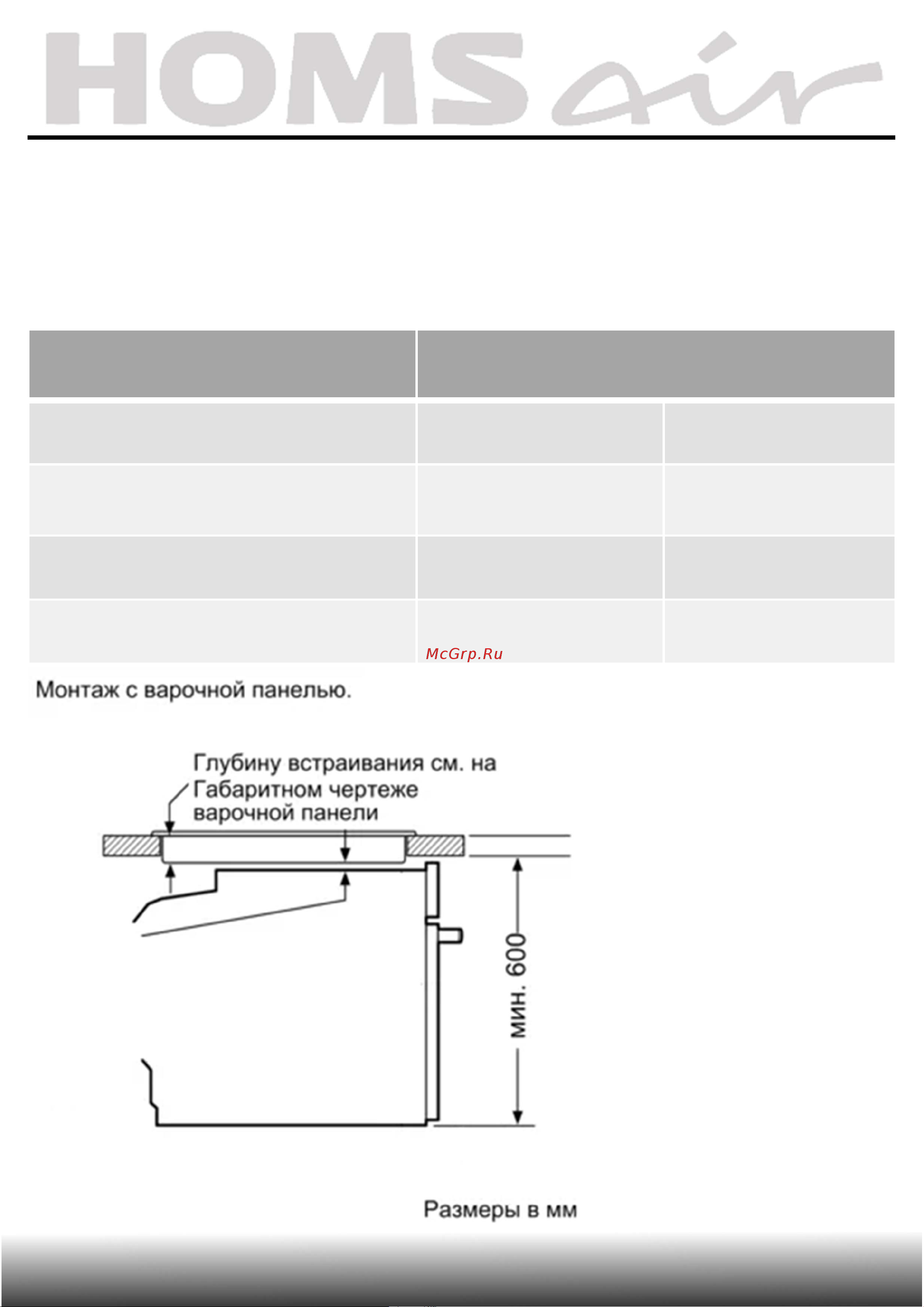 Homsair OEM6010BK2 Инструкция по эксплуатации онлайн [17/48] 904159