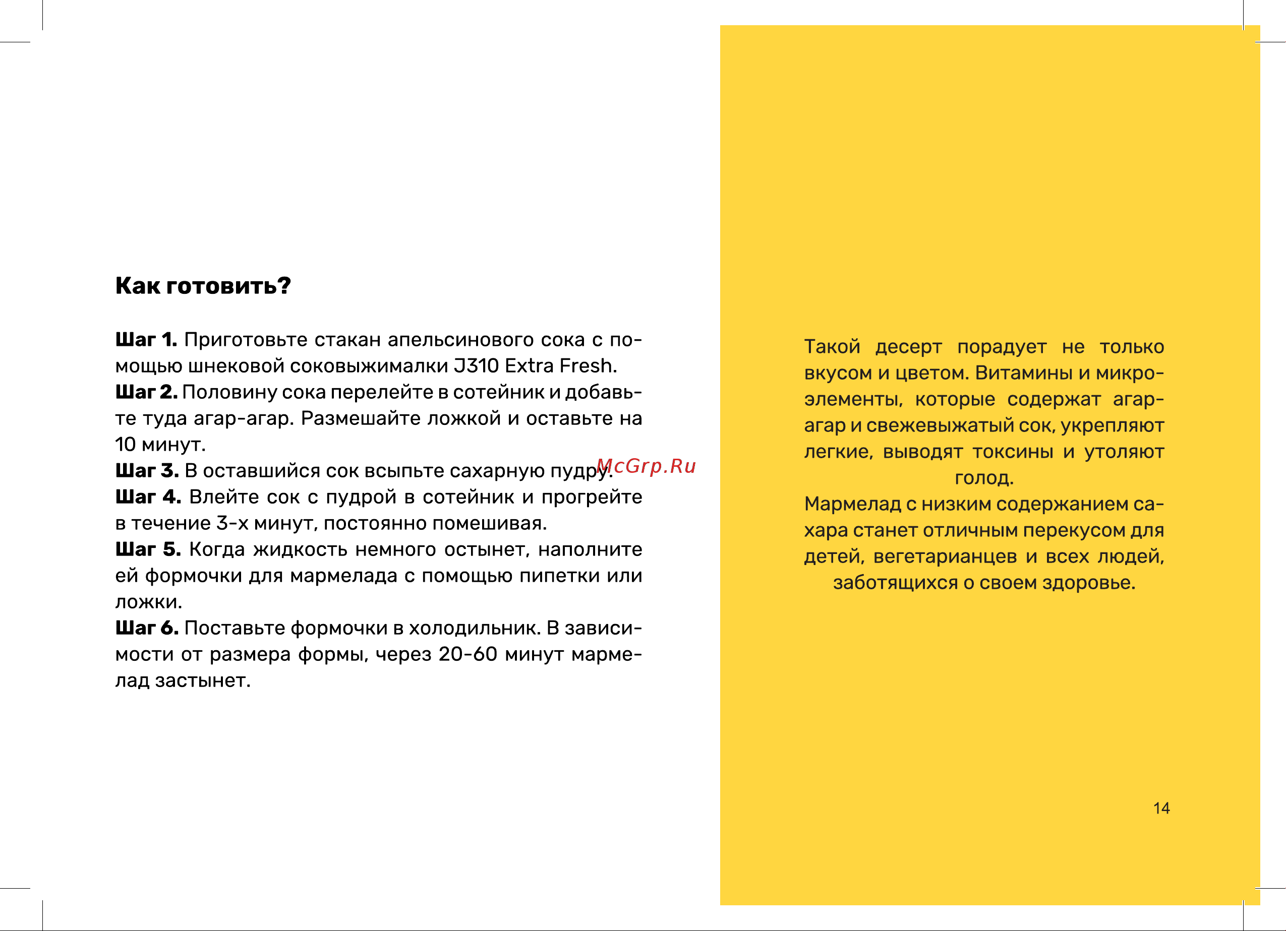 Wollmer J310 Extra Fresh Книга рецептов онлайн [15/28] 904677