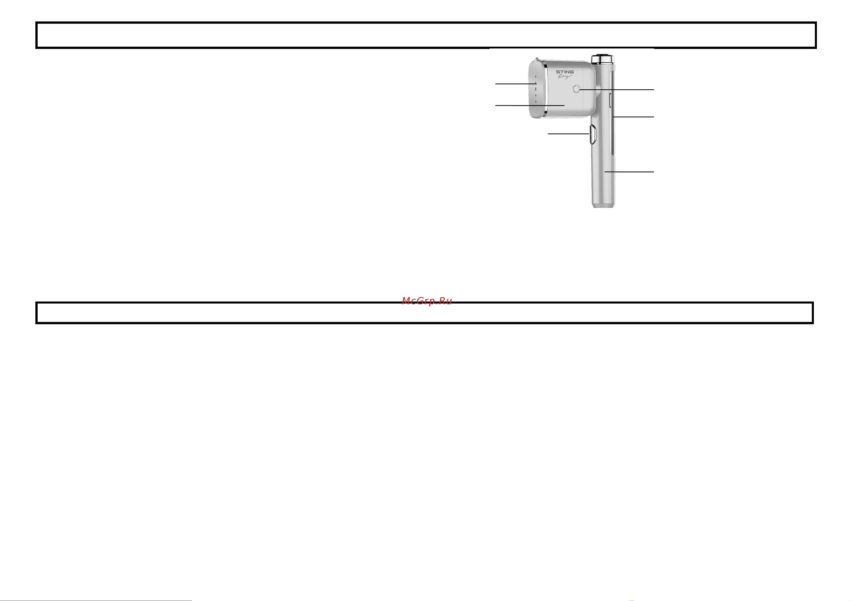 Stingray ST-ST341A Инструкция по эксплуатации онлайн [2/8] 904840