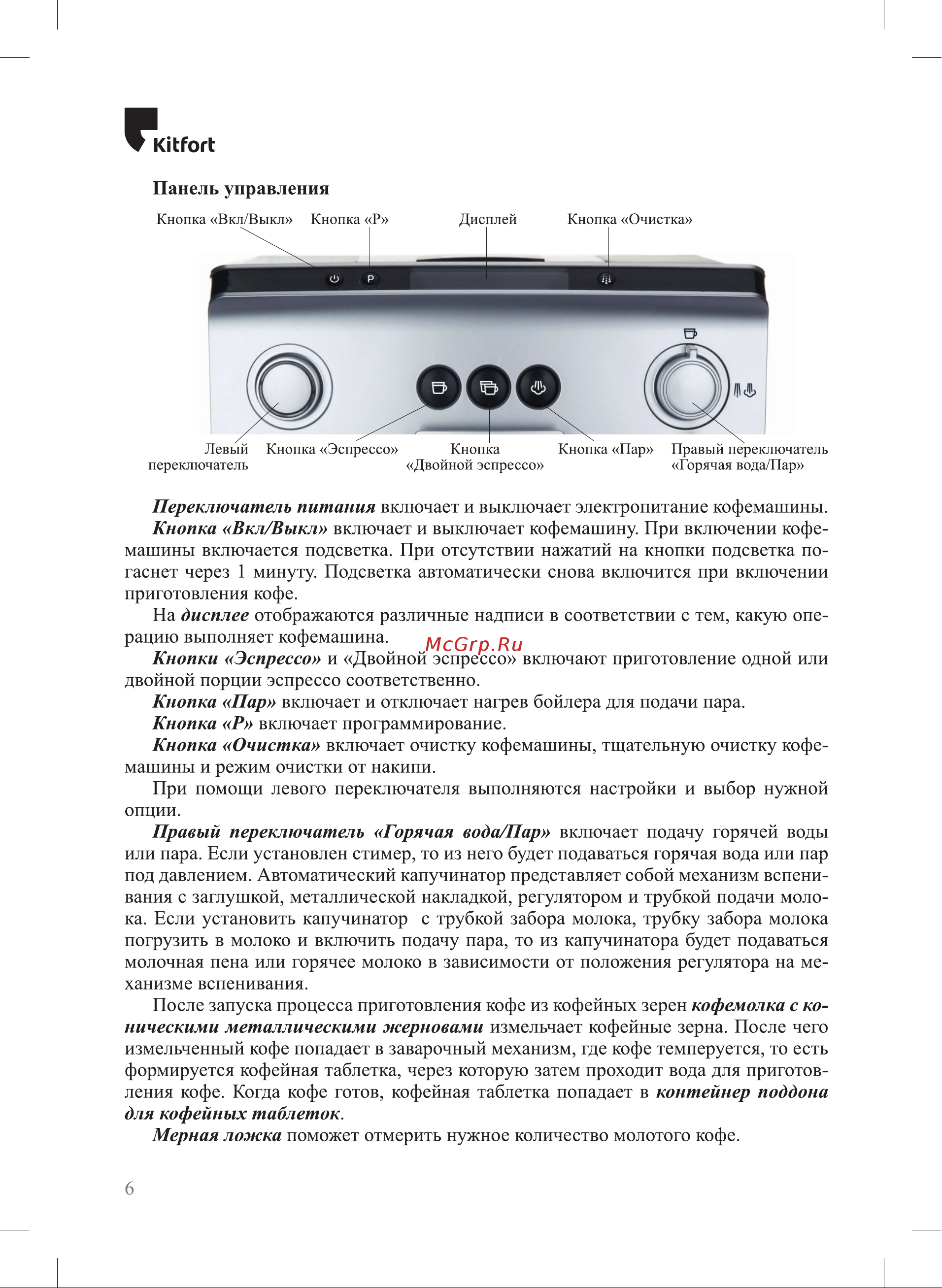Kitfort KT-7318 Инструкция по эксплуатации онлайн [6/28] 905185