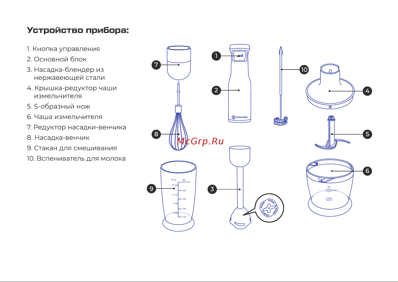 Evolution HBS-0642 Black Инструкция по эксплуатации онлайн [5/19] 905221