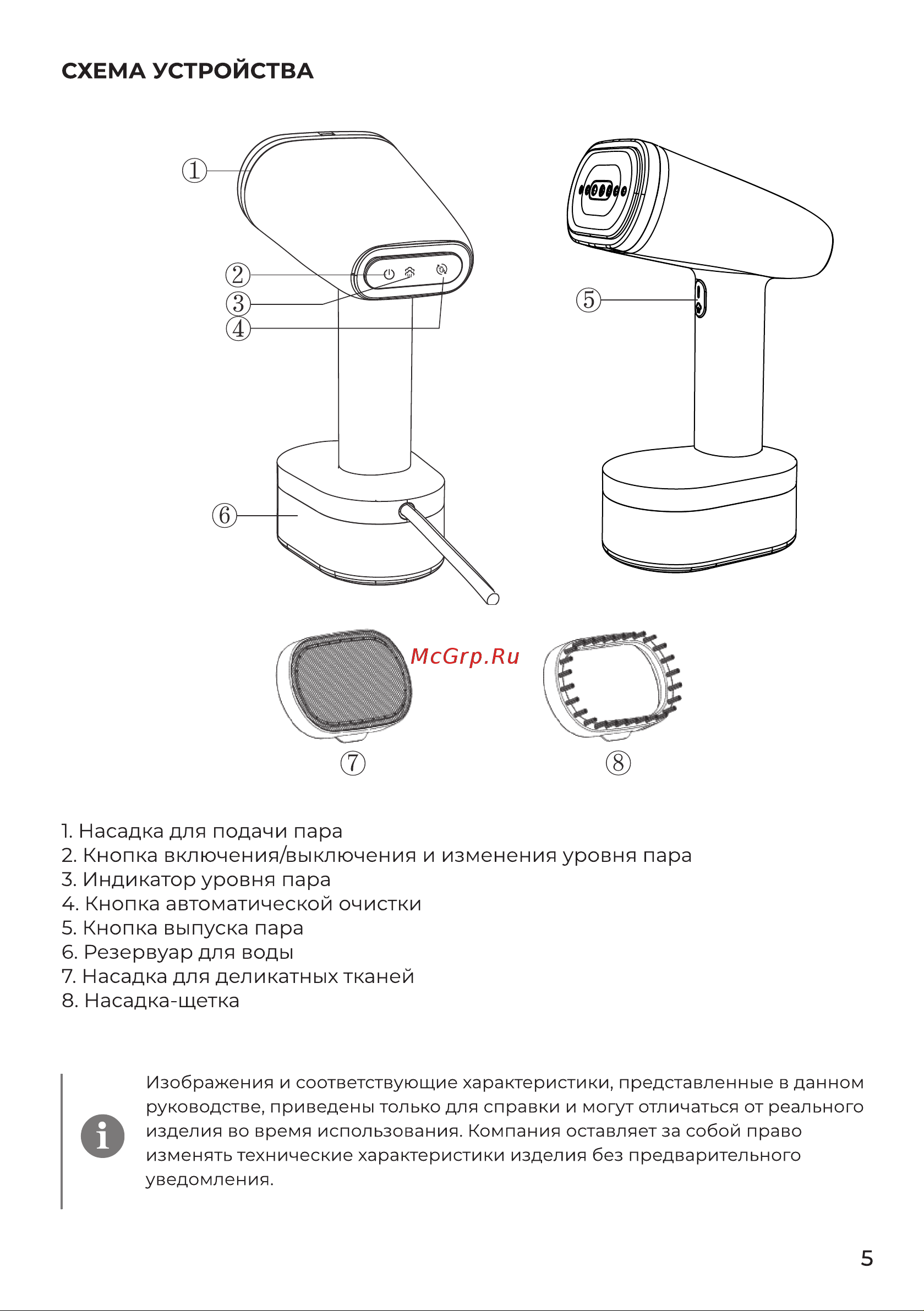 Evolution HANDY 1 White Инструкция по эксплуатации онлайн [5/18] 905270