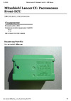 Mitsubishi Lancer IX Распиновка Front-ECU