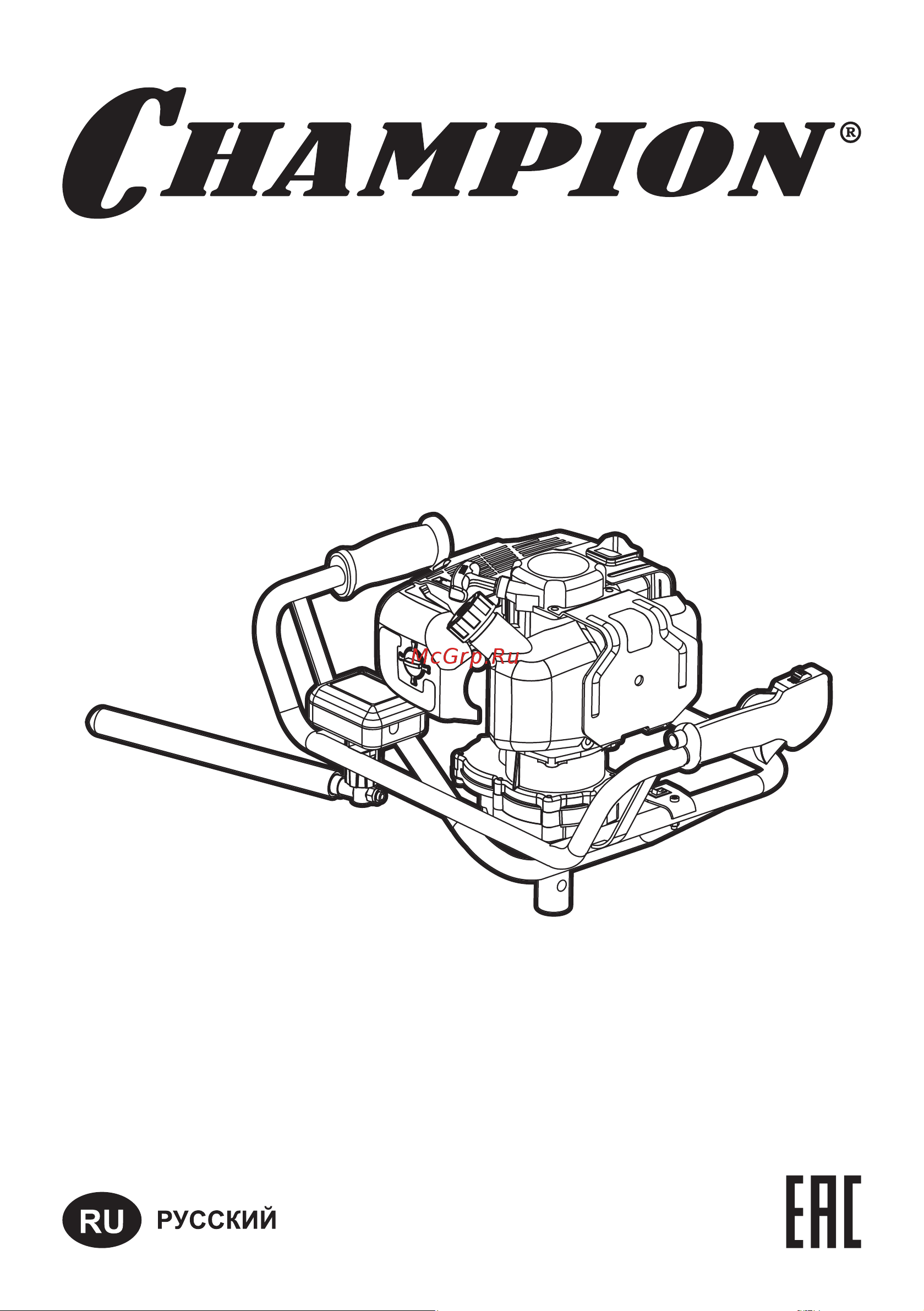 Champion AG452А Yellow Руководство по эксплуатации онлайн
