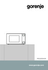 Gorenje MO20S4W Руководство по эксплуатации