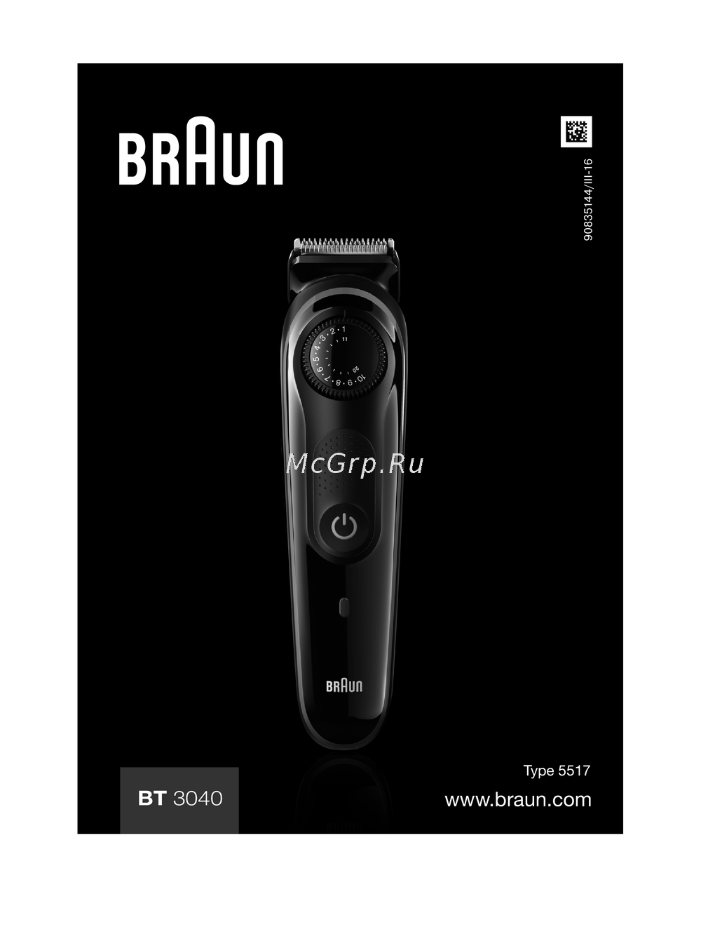 Braun BT 3040 Руководство по работе с устройством