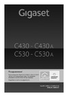 Gigaset C430 Инструкция к устройству