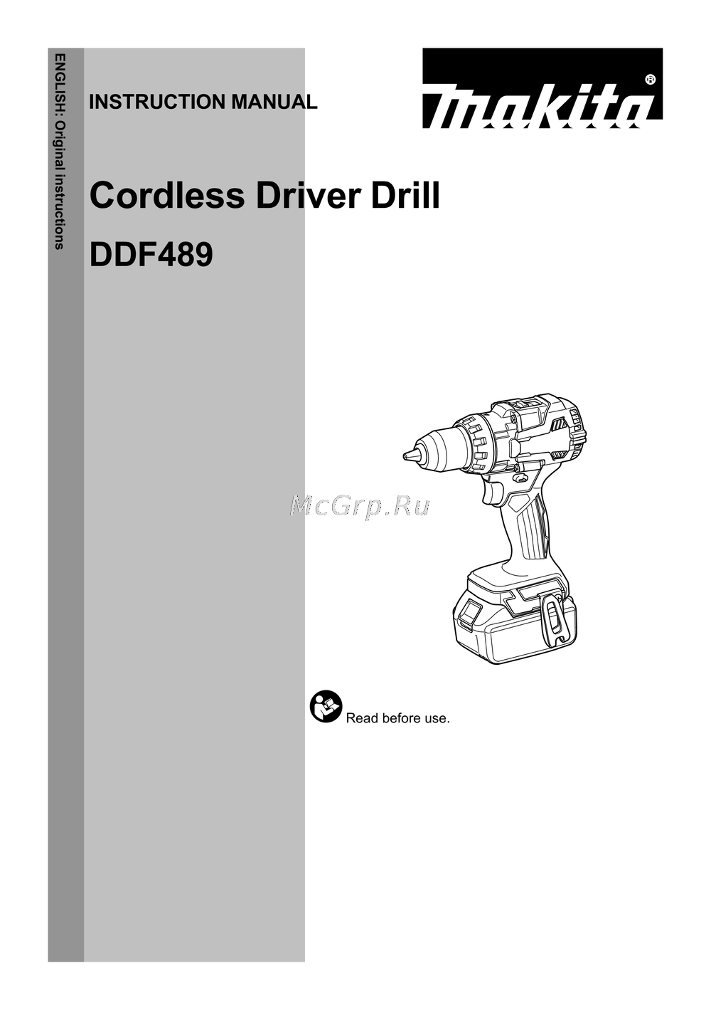 Makita DDF489 Эксплуатационная инструкция
