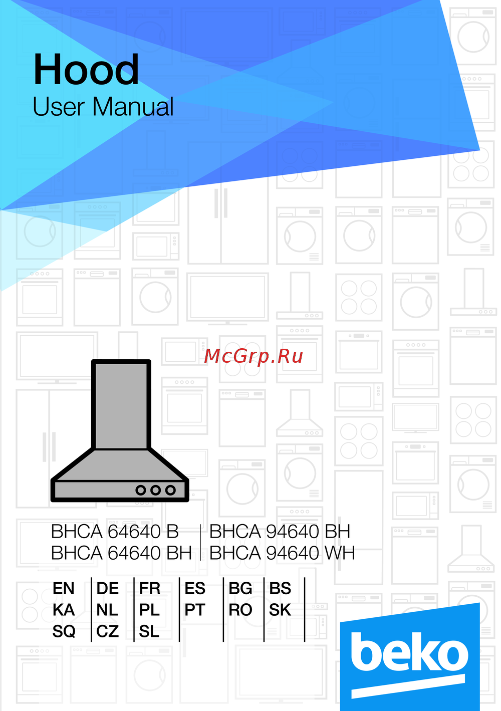 Beko BHCA 94640 WH Инструкция по работе