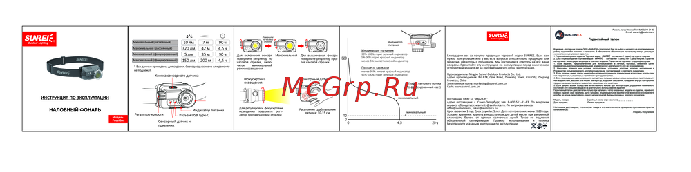 Suprabeam V3pro rechargeable Инструкция к устройству