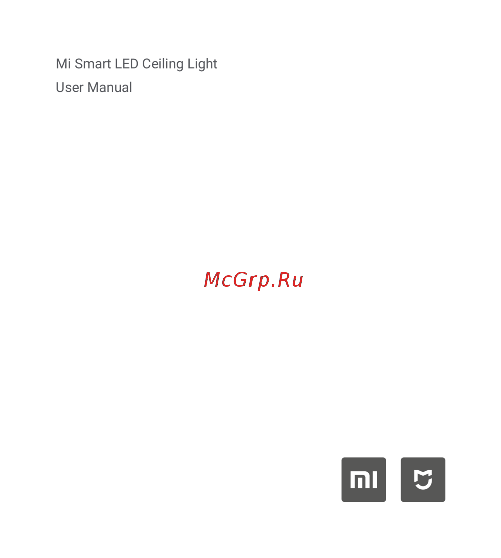 Mi MJXDD01SYL Эксплуатационная инструкция