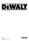 Dewalt DW349 Руководство по настройке