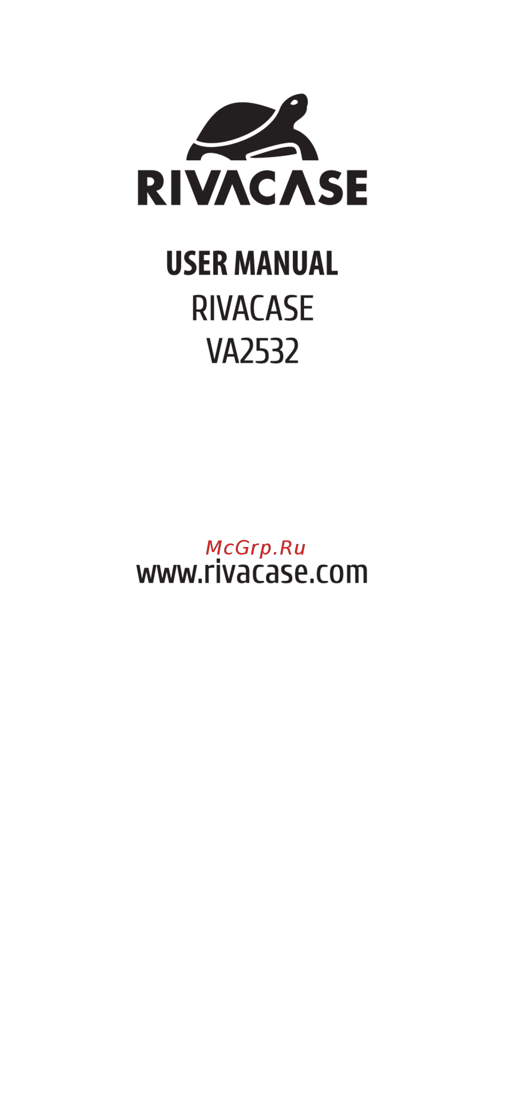 RIVACASE VA2532 Инструкция к устройству