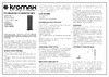 Kromax TV FLAT-09 Эксплуатационная инструкция