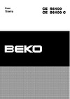 Beko CE 56100 C Руководство по настройке