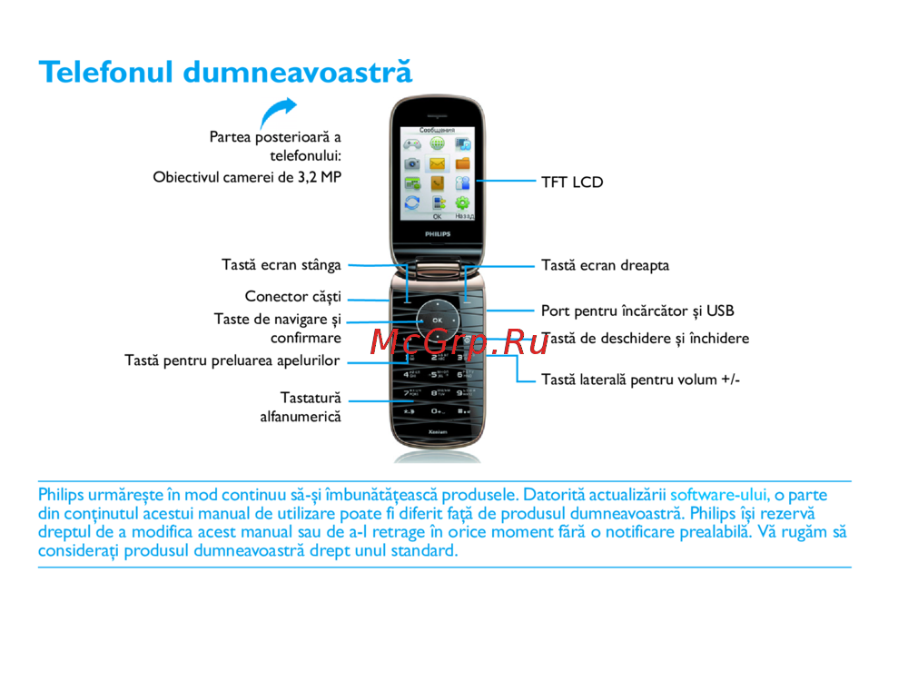 Philips Xenium X519 Руководство по работе с устройством