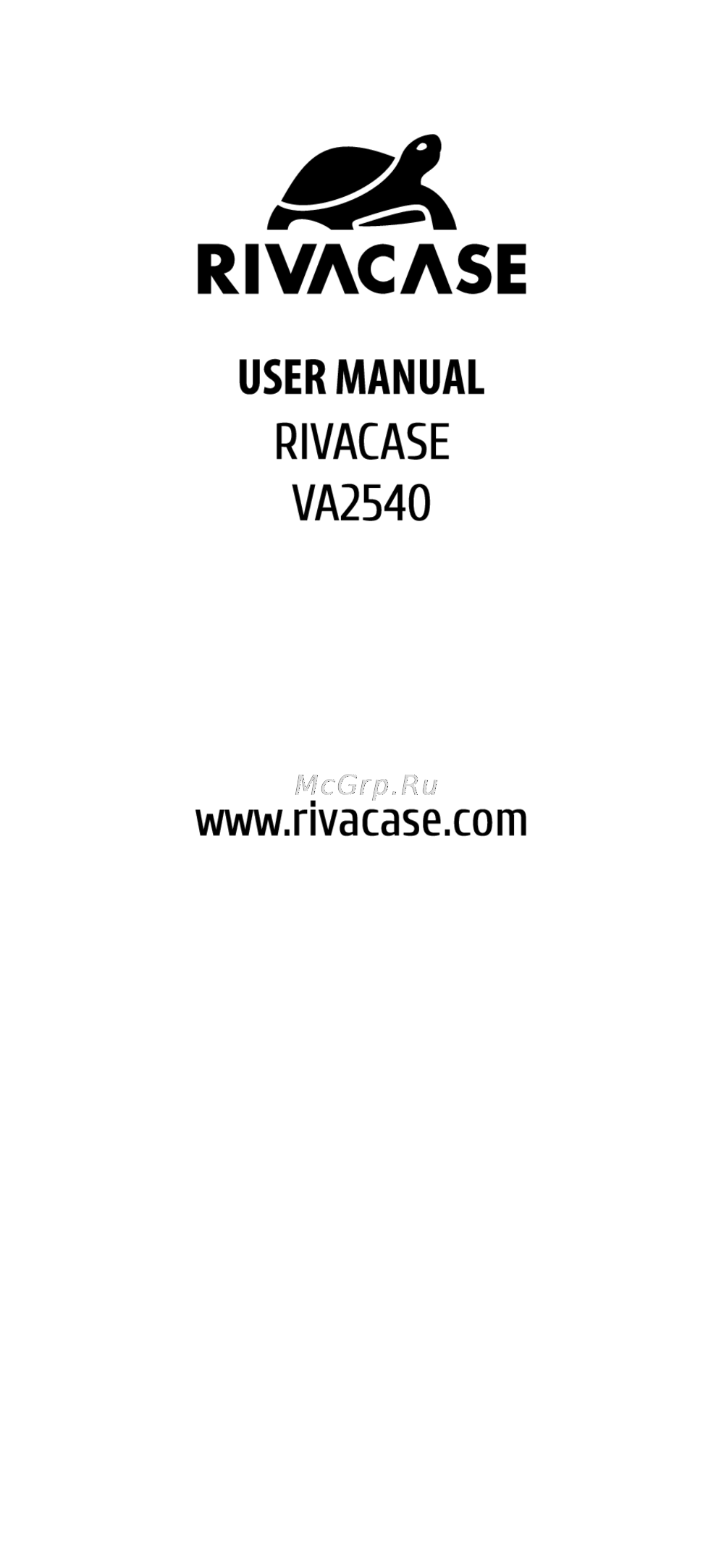 RIVACASE VA2540 Руководство по использованию