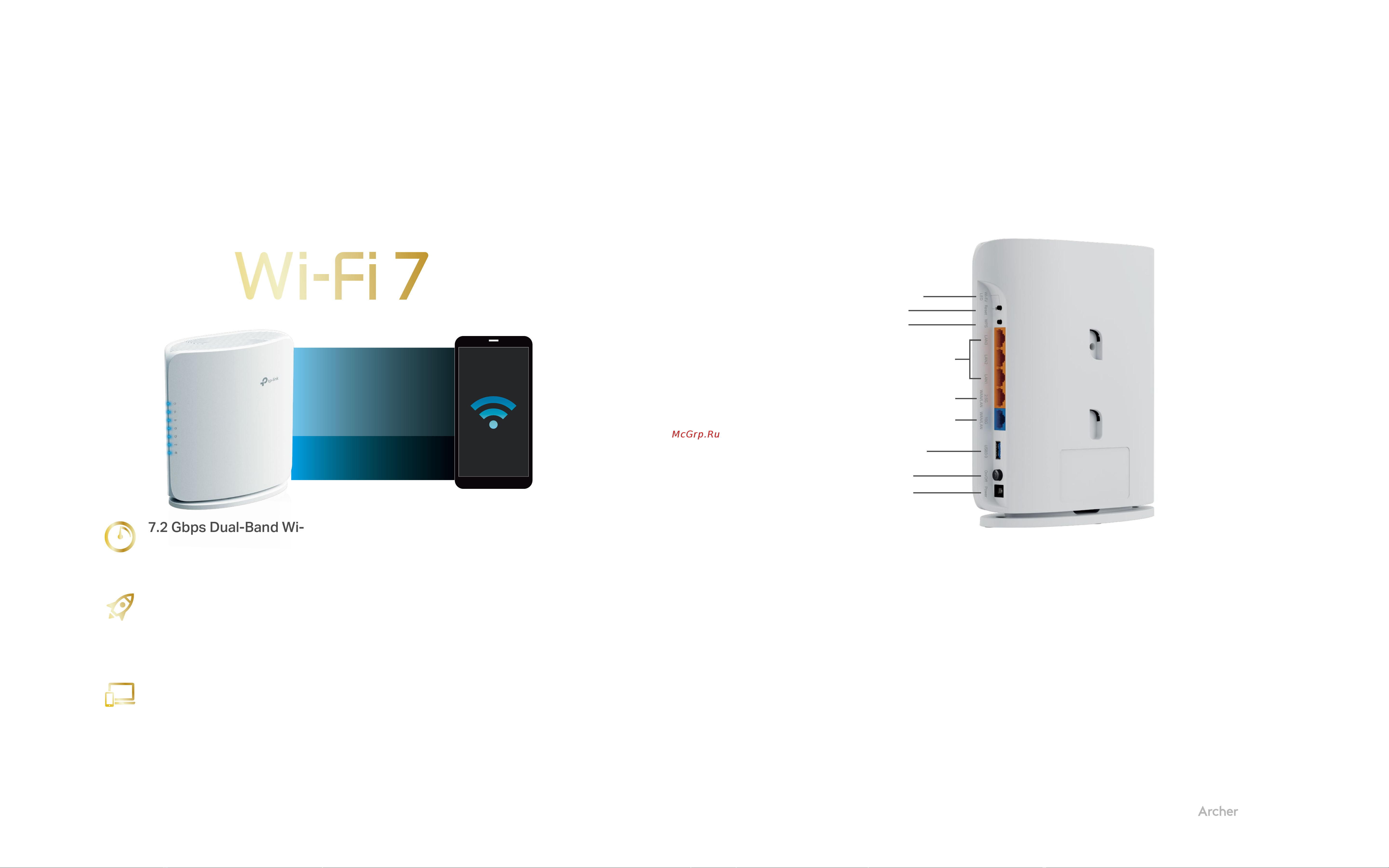 Tp-Link BE7200 Краткое руководство пользователя онлайн [2/8] 995416