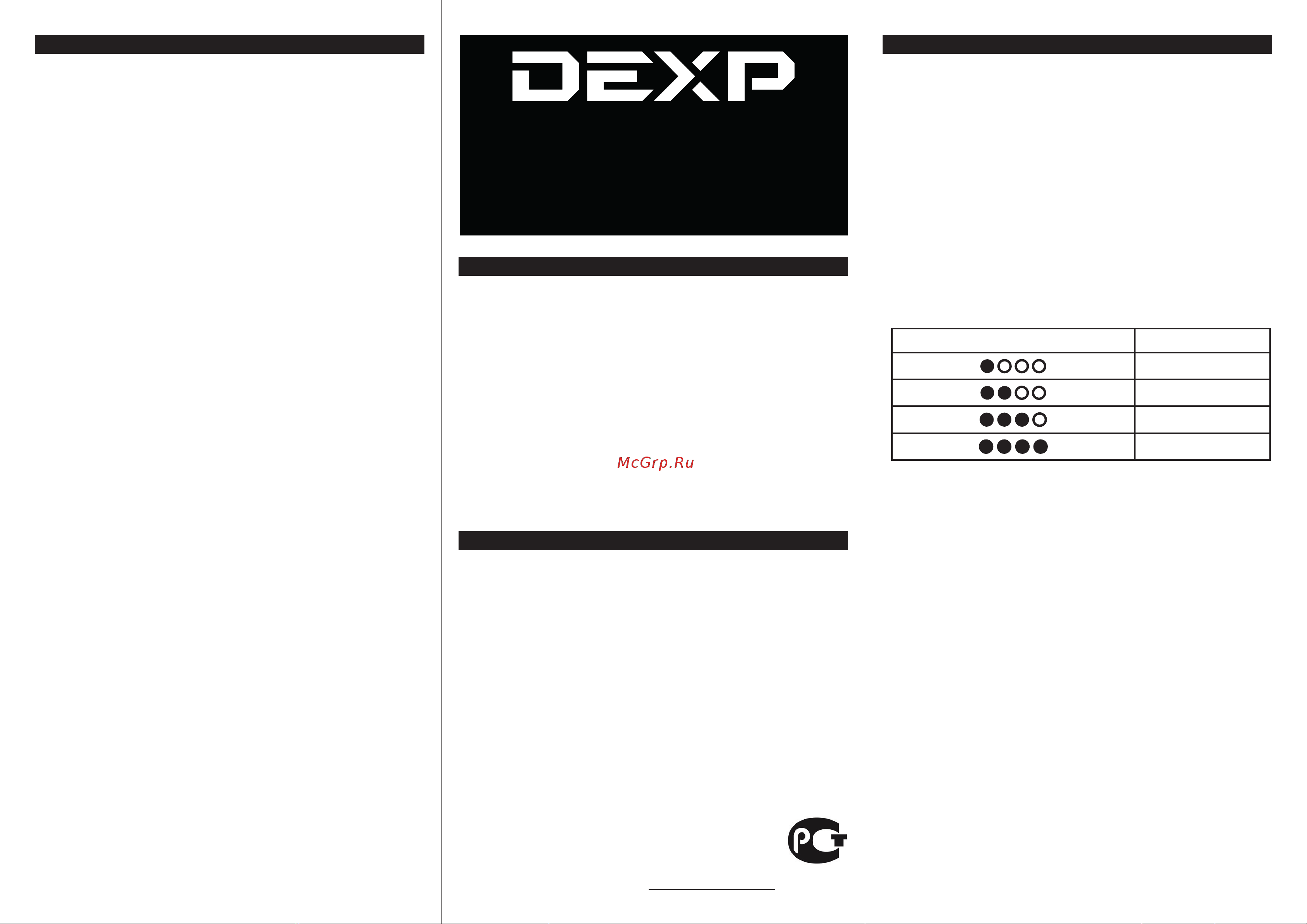 DEXP CamP5 Руководство по эксплуатации онлайн